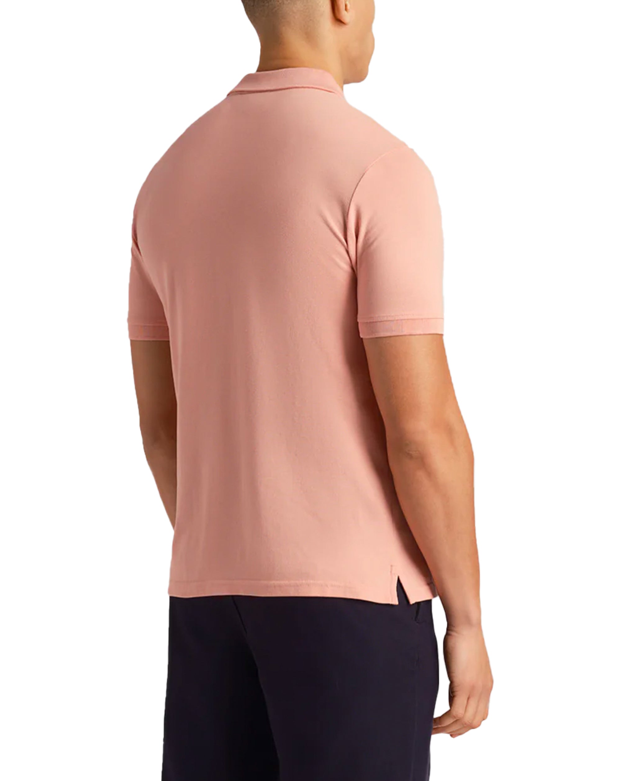 Lyle & Scott Plain Polo Shirt Palm Pink