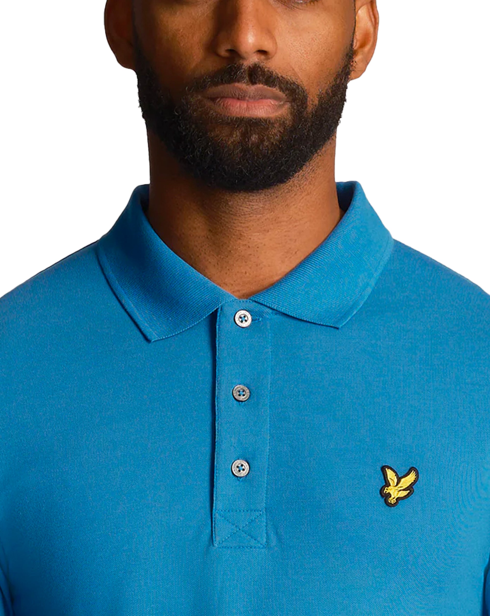Lyle & Scott Plain Polo Shirt Spring Blue