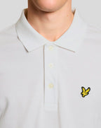 Lyle & Scott Popcorn Jacquard Polo Shirt WHITE