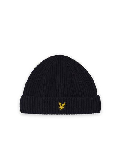 Lyle & Scott Ribbed Beanie JET BLACK