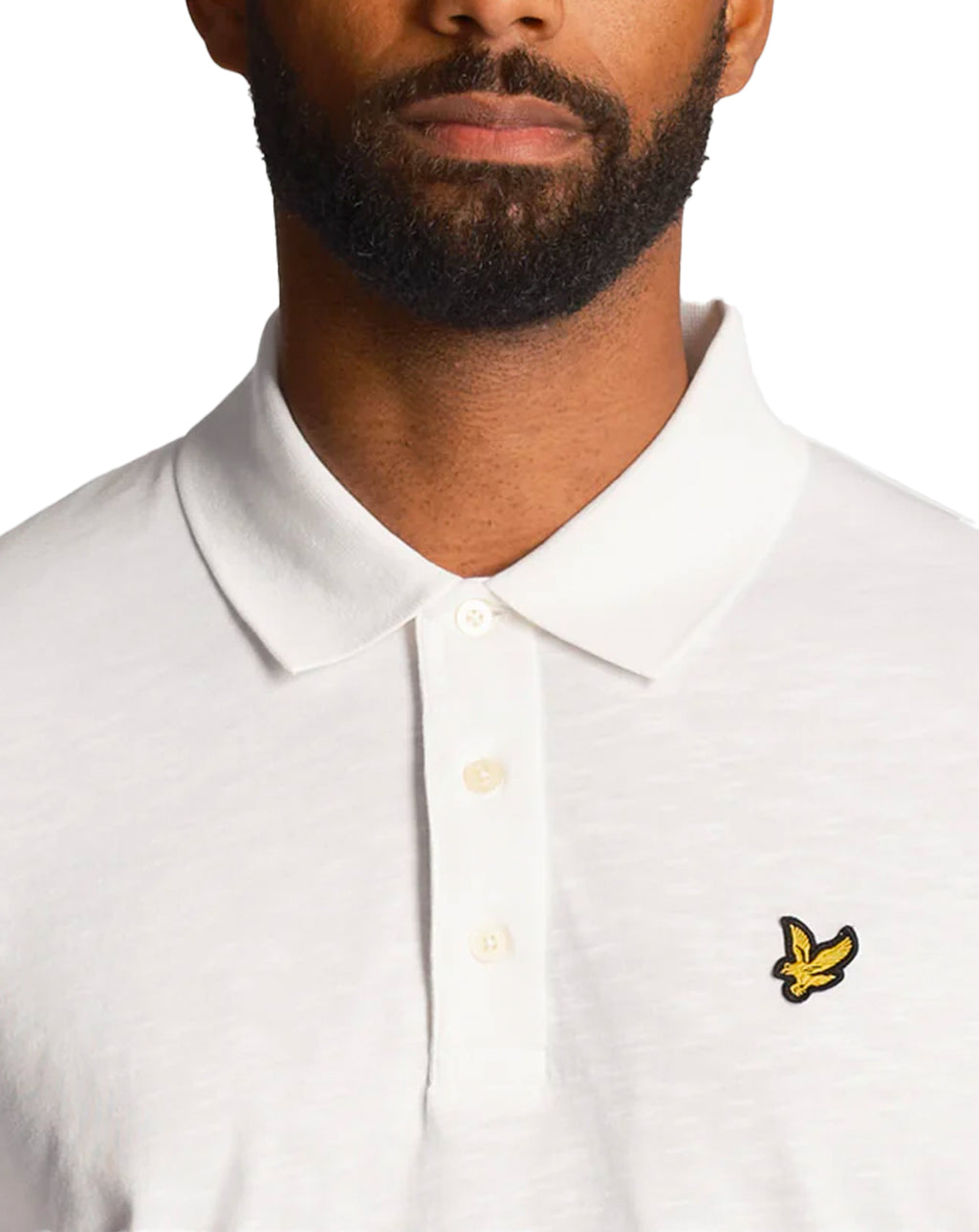 Lyle & Scott Slub Polo Shirt White