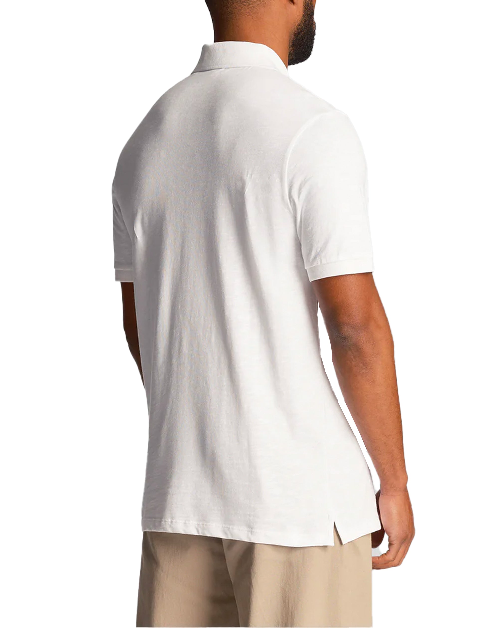 Lyle & Scott Slub Polo Shirt White