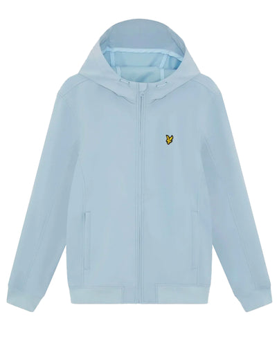 Lyle & Scott Softshell Full Zip Jacket With Hood Opal Blue