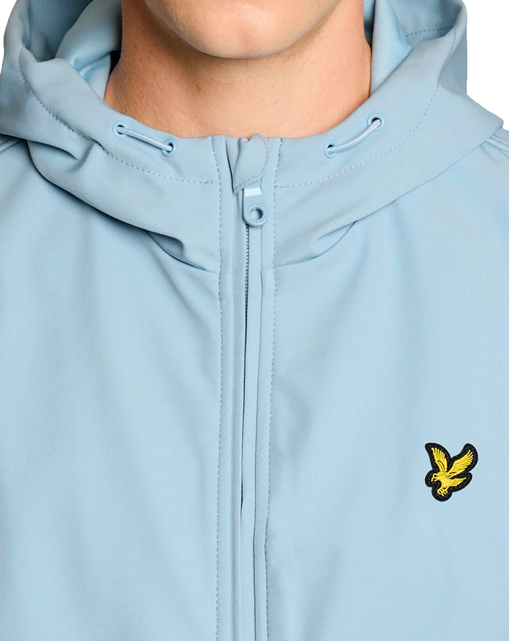 Lyle & Scott Softshell Full Zip Jacket With Hood Opal Blue