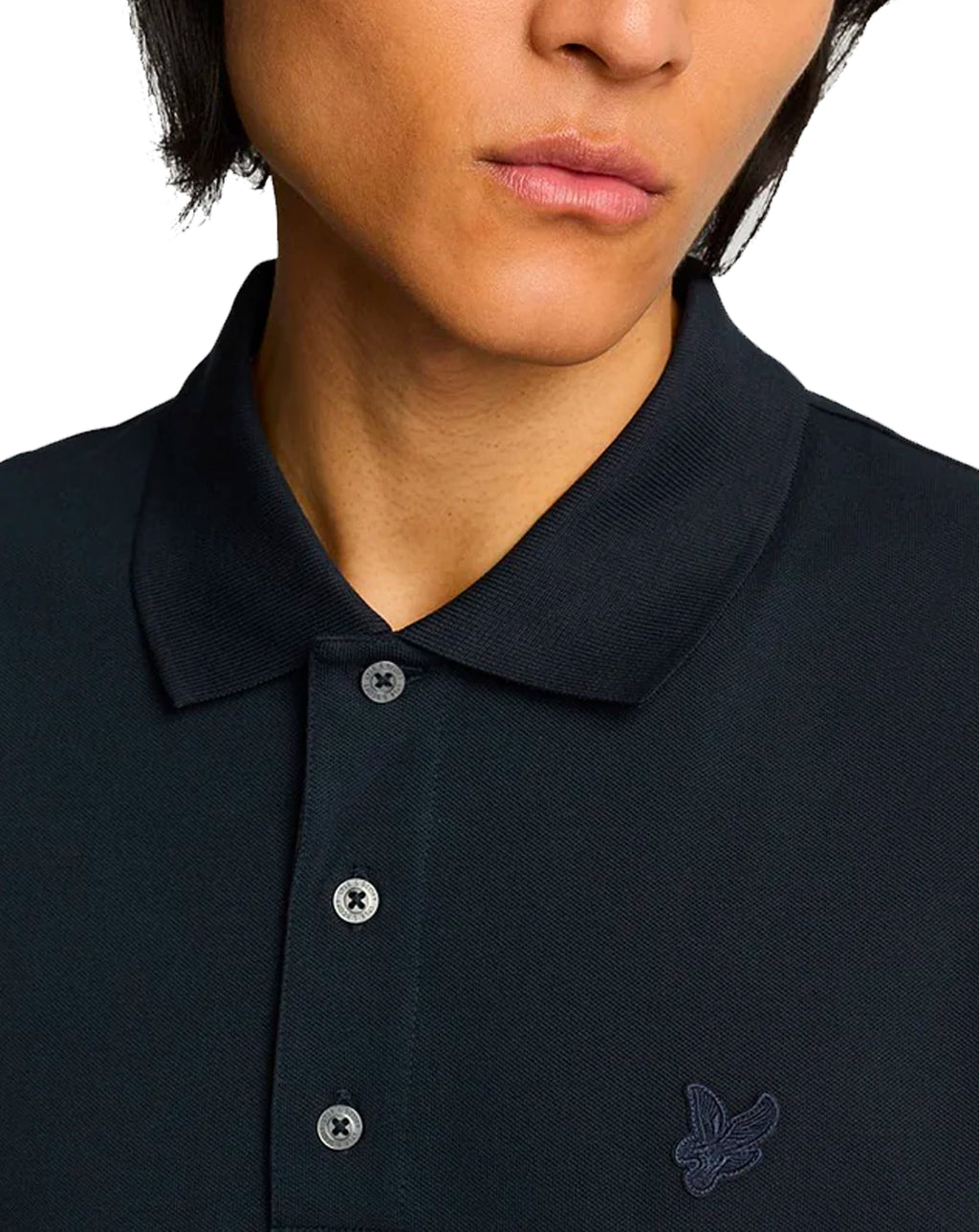 Lyle & Scott Superfine Cotton Polo Shirt Dark Navy