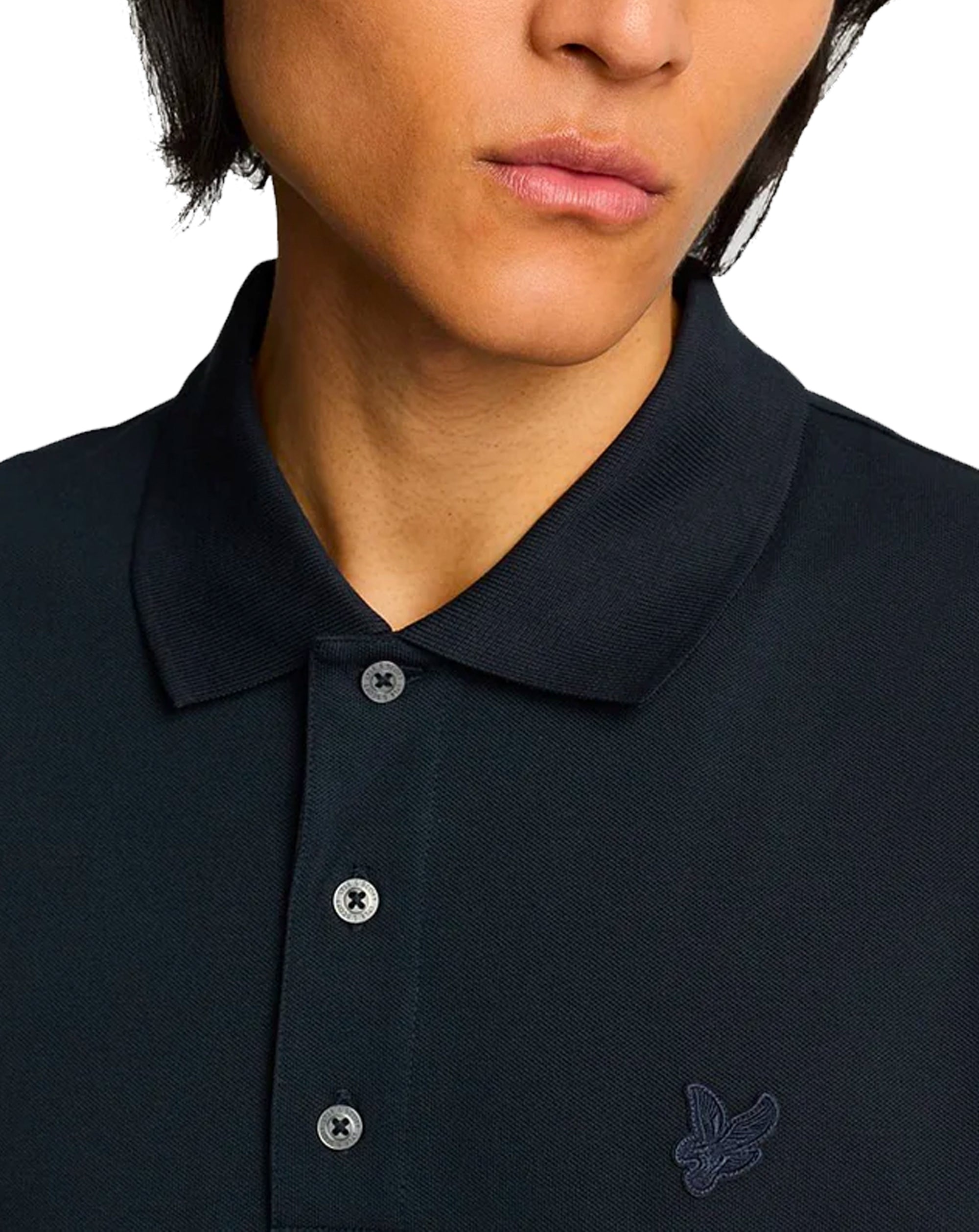 Lyle & Scott Superfine Cotton Polo Shirt Dark Navy