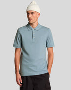 Lyle & Scott Superfine Polo Shirt Tonal Blue Ash