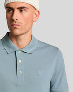Lyle & Scott Superfine Polo Shirt Tonal Blue Ash