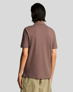 Lyle & Scott Superfine Polo Shirt Tonal Plum Truffle