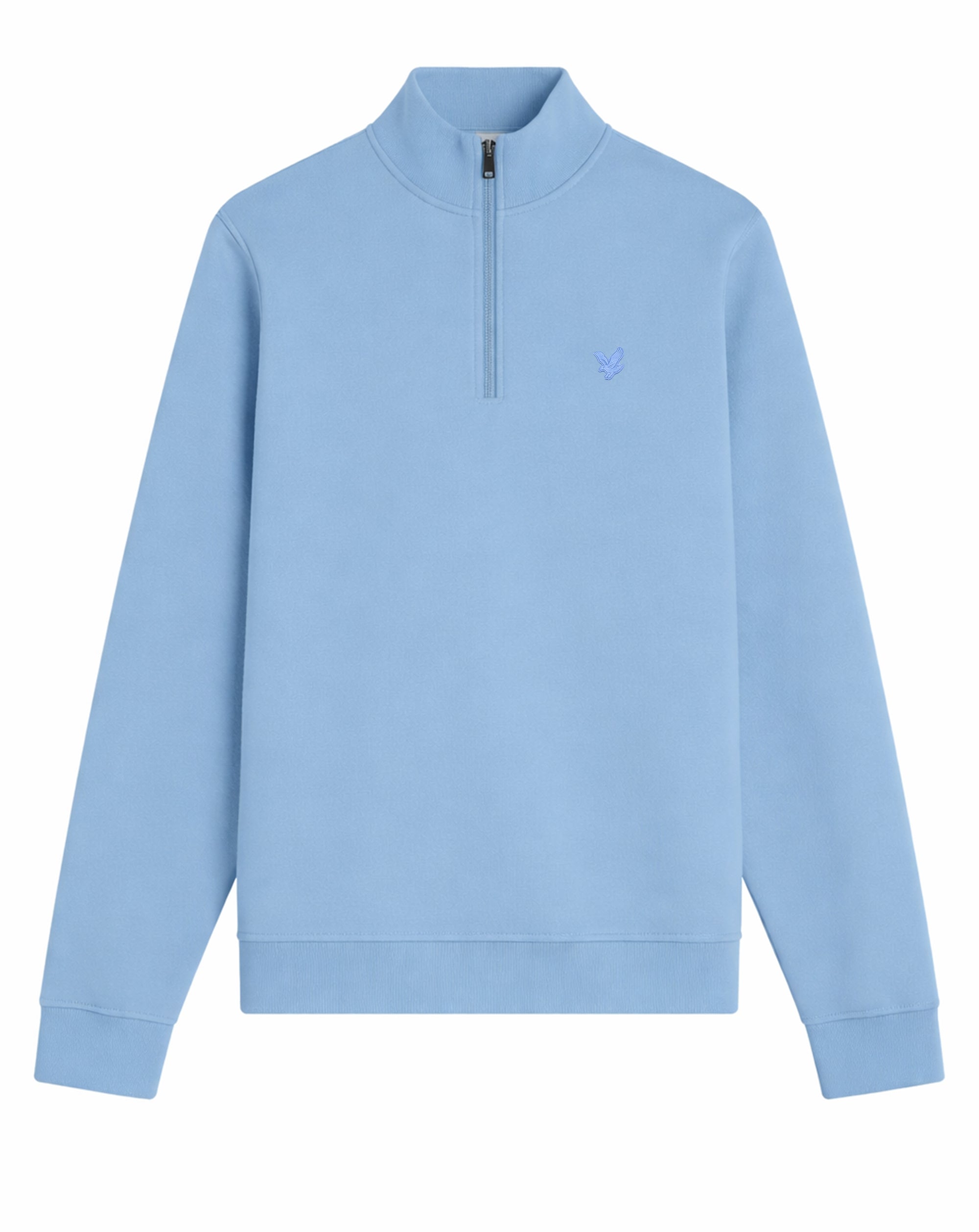 Lyle & Scott Superfine Quarter Zip Sweatshirt Airy Blue