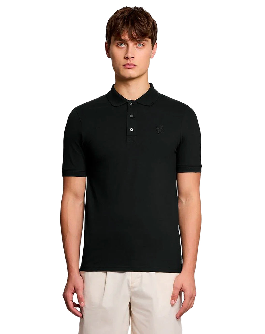 Lyle & Scott Superfine Polo Shirt JET BLACK