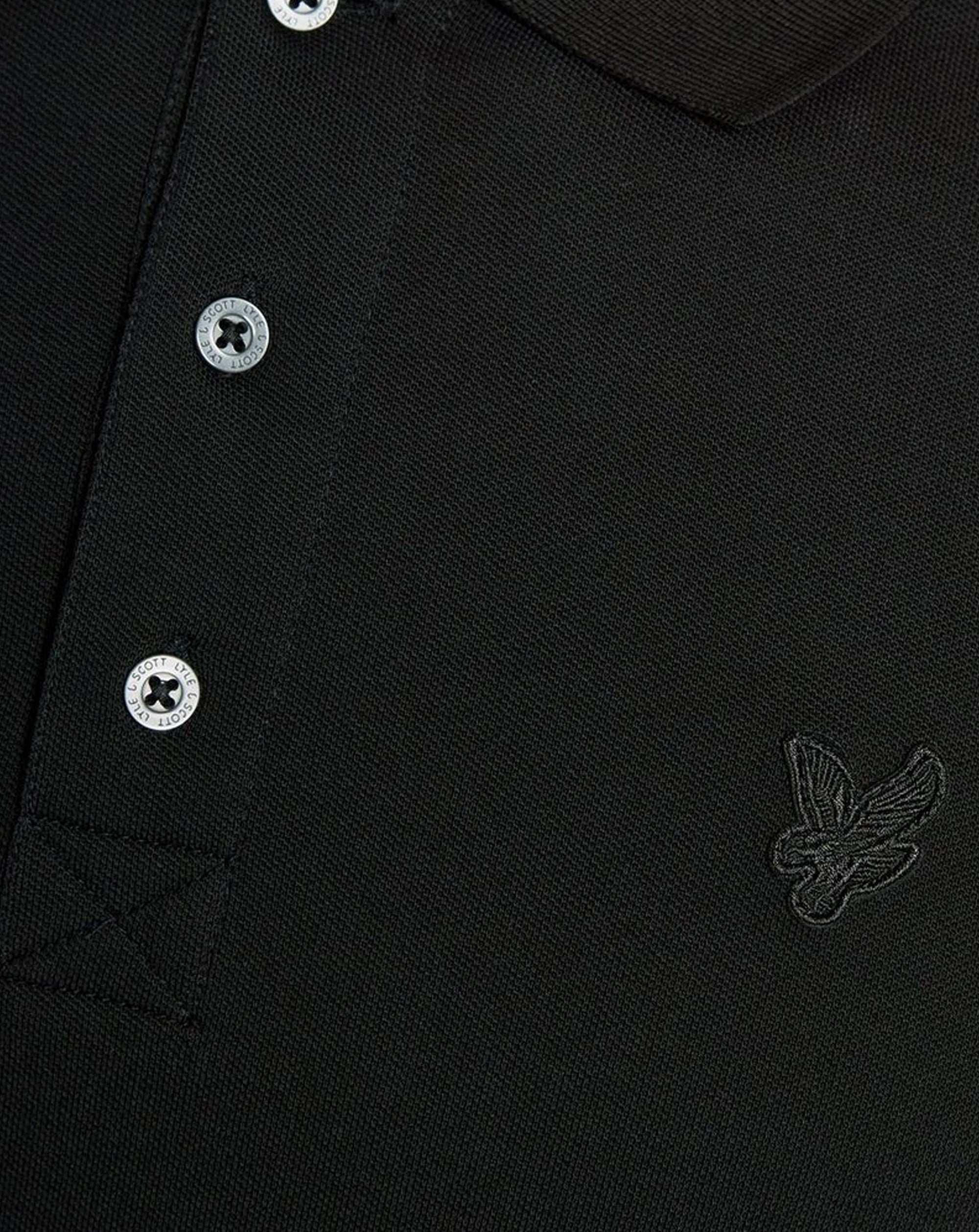 Lyle & Scott Superfine Polo Shirt JET BLACK