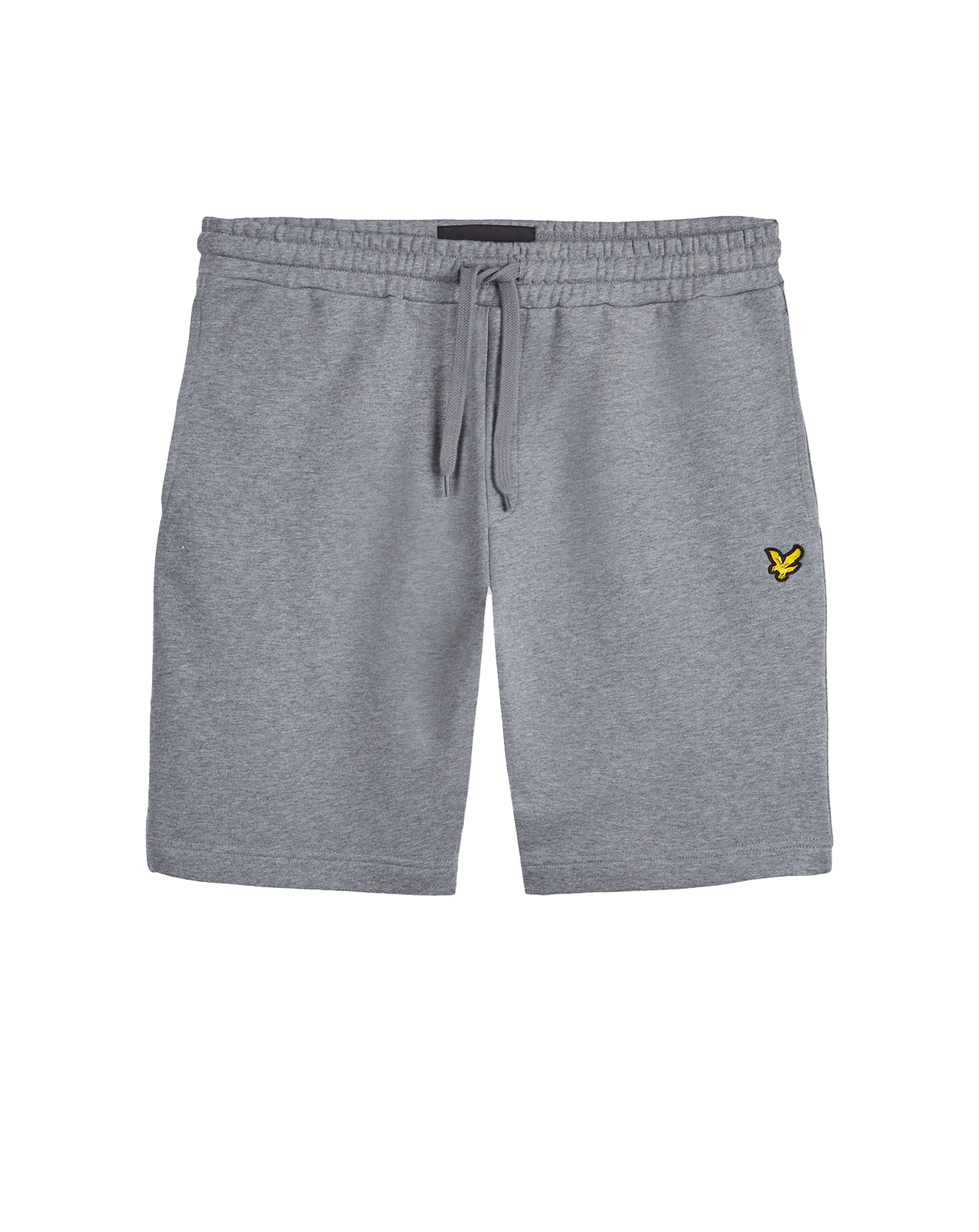 Lyle & Scott Cotton Sweat Short Mid Grey Marl