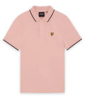 Lyle & Scott Tipped Polo Shirt Pink Grapefruit