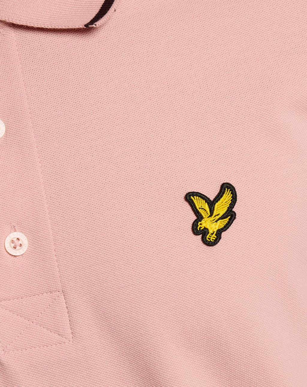 Lyle & Scott Tipped Polo Shirt Pink Grapefruit