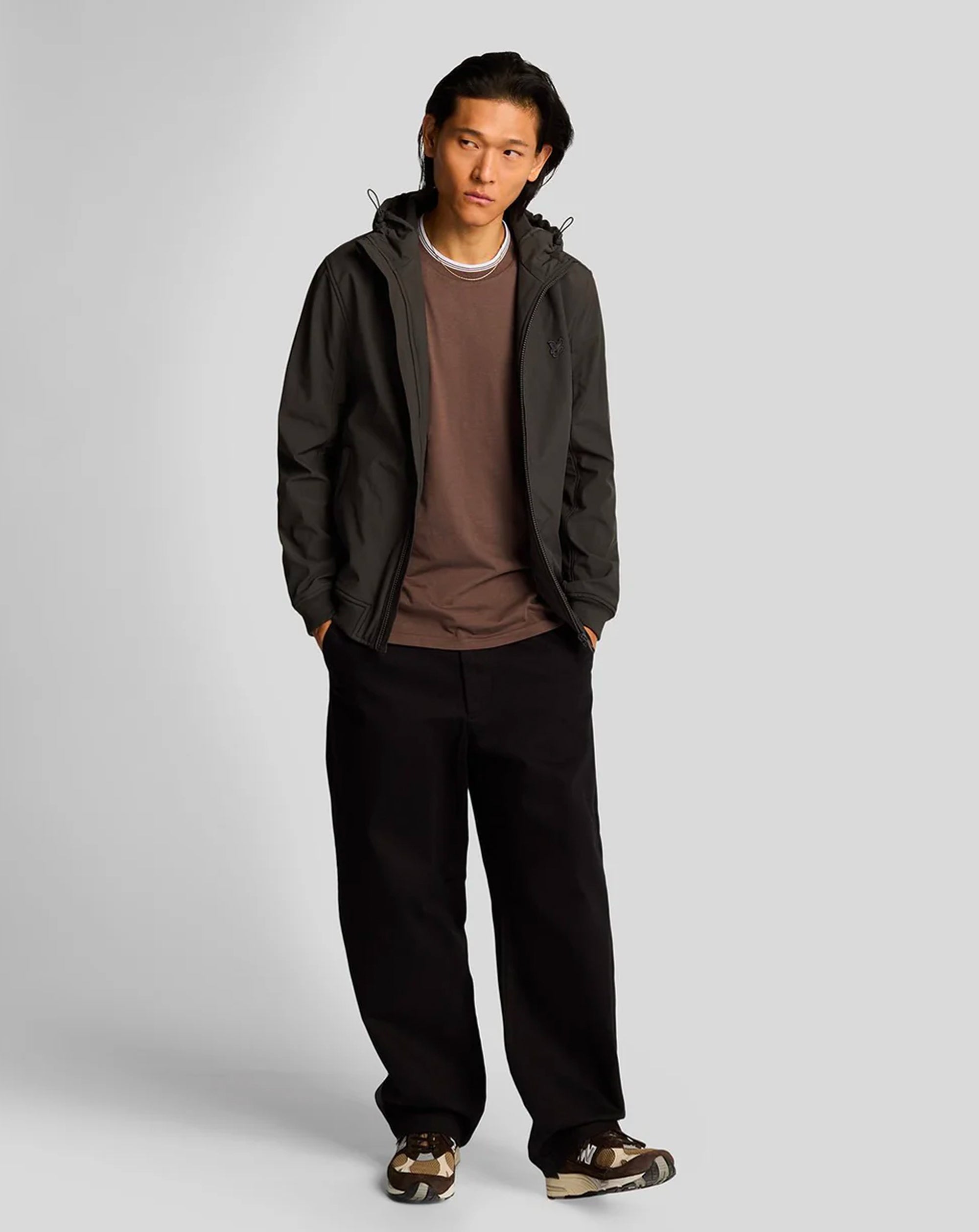 Lyle & Scott Tipped Superfine T Shirt Plum Truffle