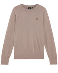 Lyle & Scott Tonal Eagle Merino Crew Neck Jumper Cinder