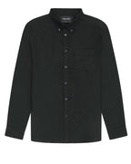 Lyle & Scott Tonal Eagle Plain Oxford Shirt Jet Black