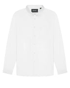 Lyle & Scott Tonal Eagle Plain Oxford Shirt White