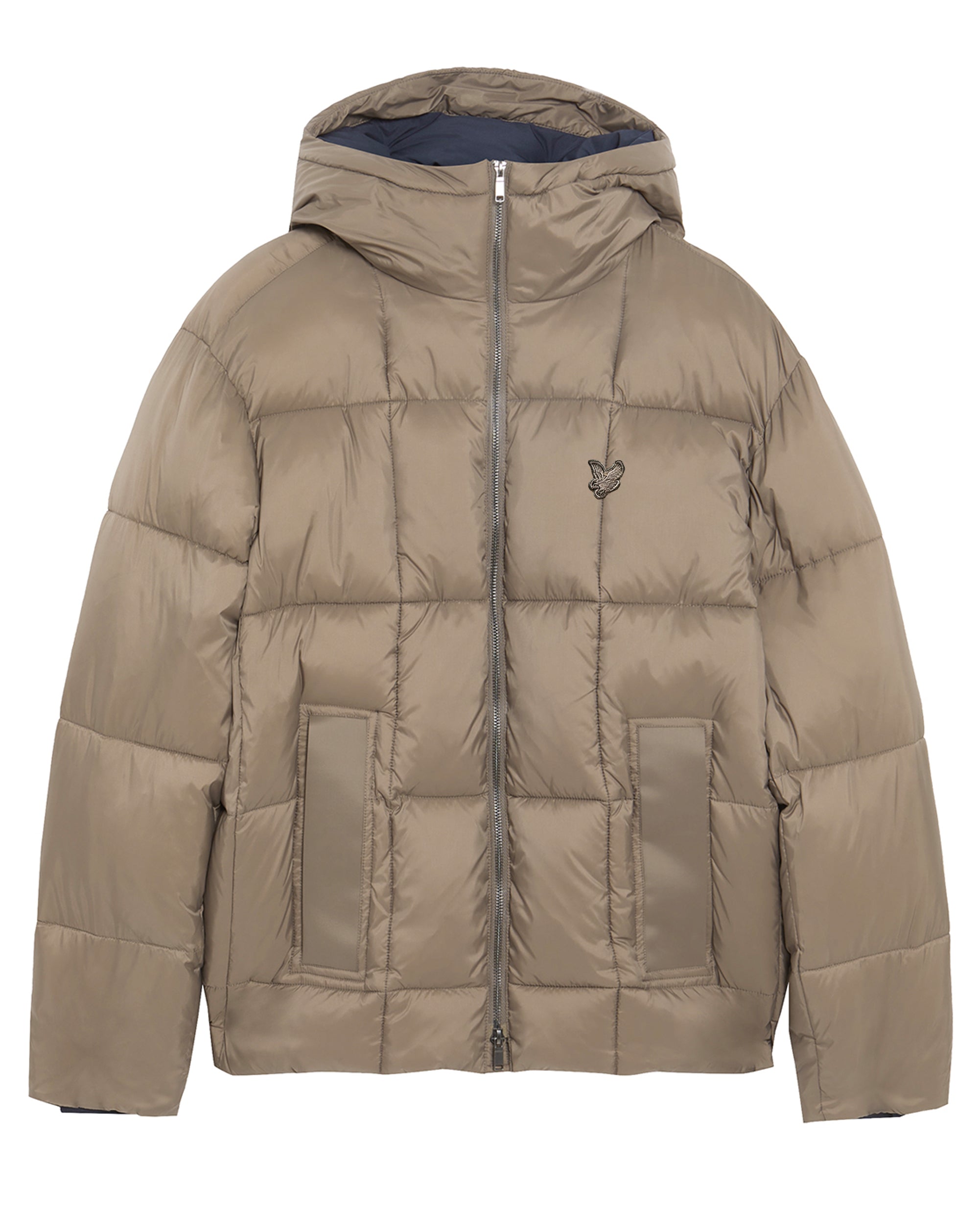 Lyle & Scott Square Cocoon Puffer Jacket Falcon