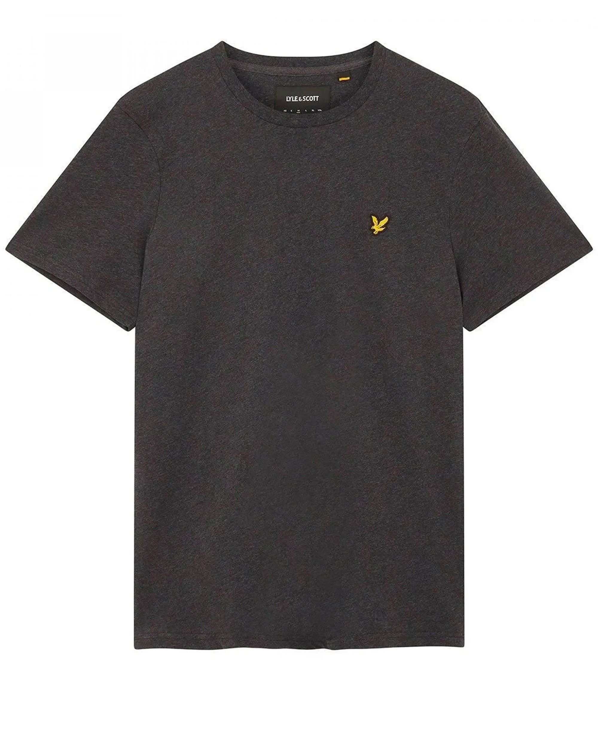 Lyle & Scott Mens Organic Regular Fit T Shirt Charcoal Marl