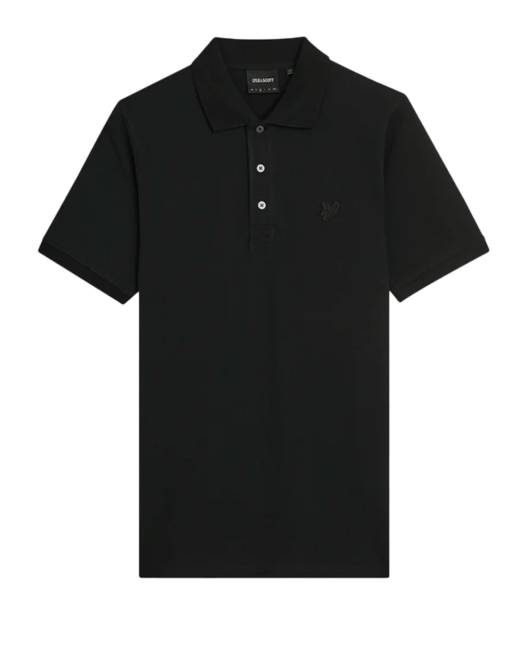 Lyle & Scott superfine polo shirt JET BLACK