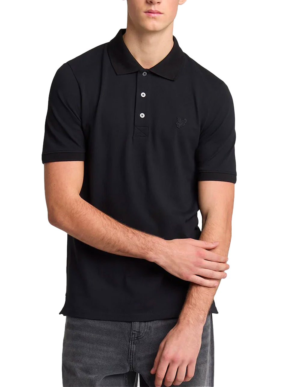 Lyle & Scott superfine polo shirt JET BLACK