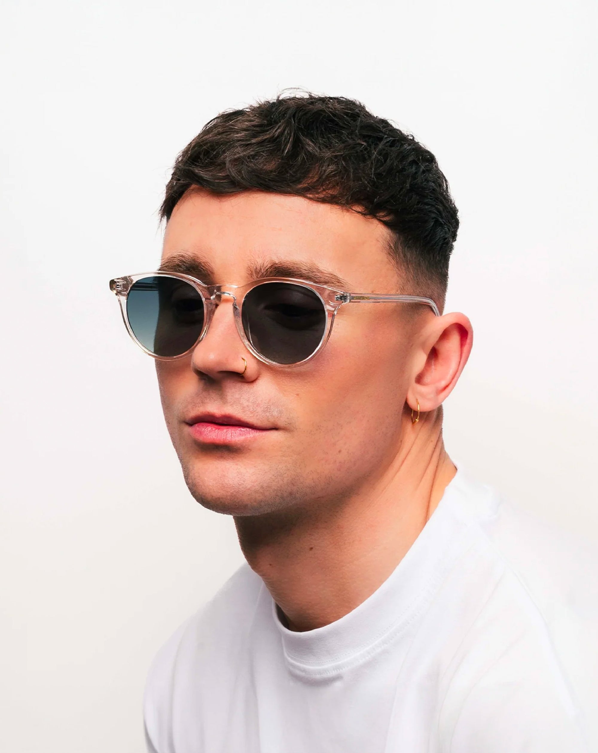 Messy Weekend New Depp Bio acetate Sunglasses Crystal Gradient green