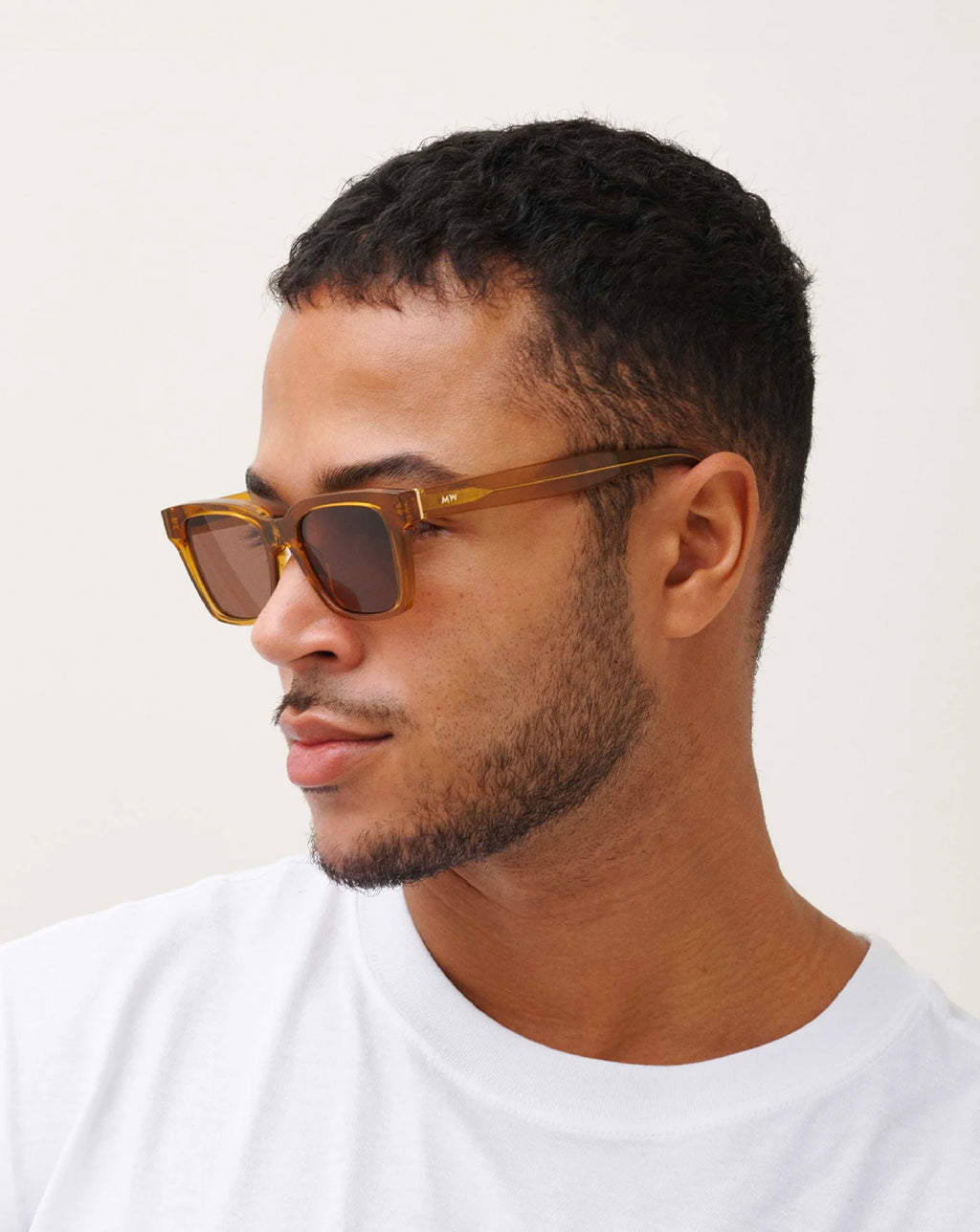 Messy weekend style Dean Sunglasses Brown Coffee