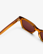 Messy weekend style Dean Sunglasses Brown Coffee