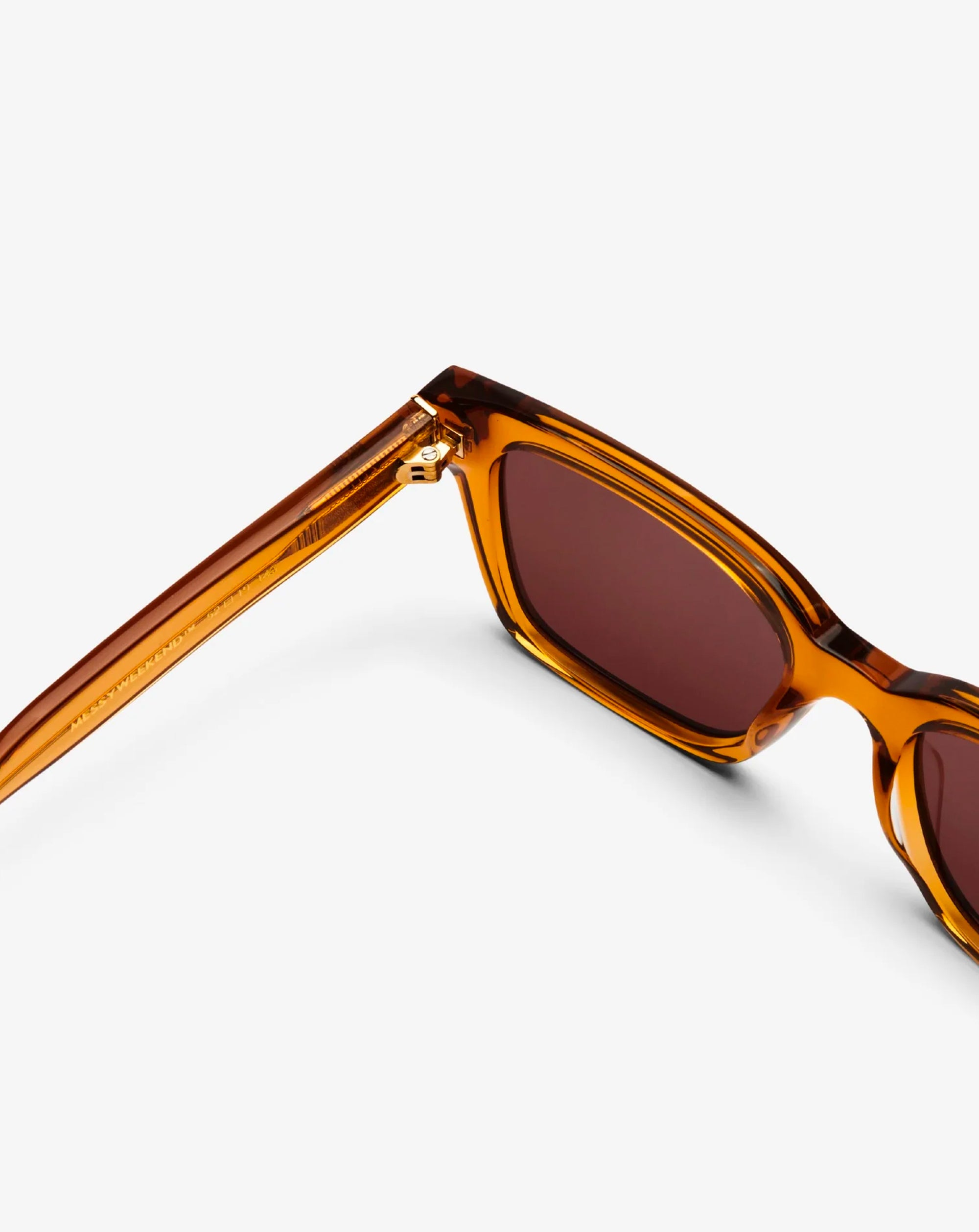 Messy weekend style Dean Sunglasses Brown Coffee