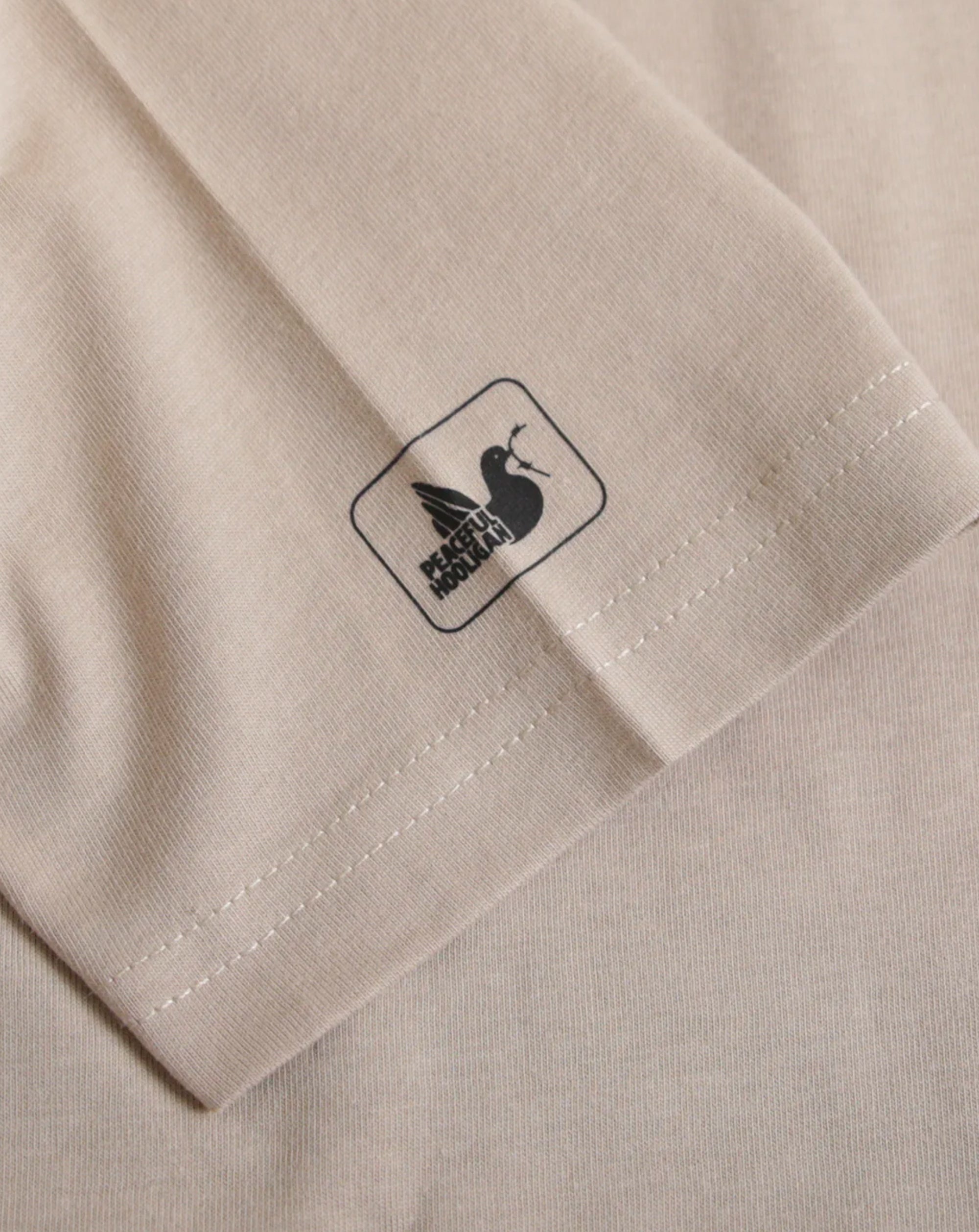 Peaceful Hooligan Oasis Brothers T Shirt Stone