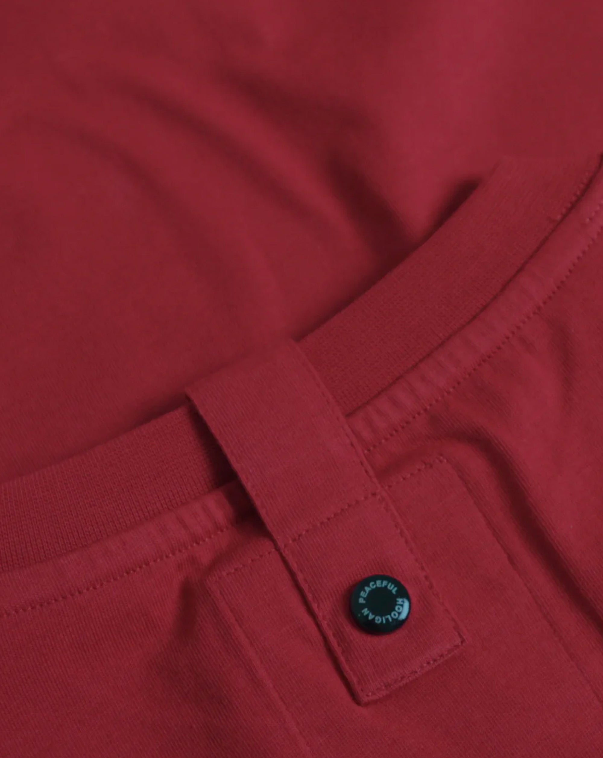 Peaceful Hooligan Oasis Brothers T Shirt Dark Red