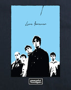 Peaceful Hooligan Oasis Live Forever T Shirt Navy