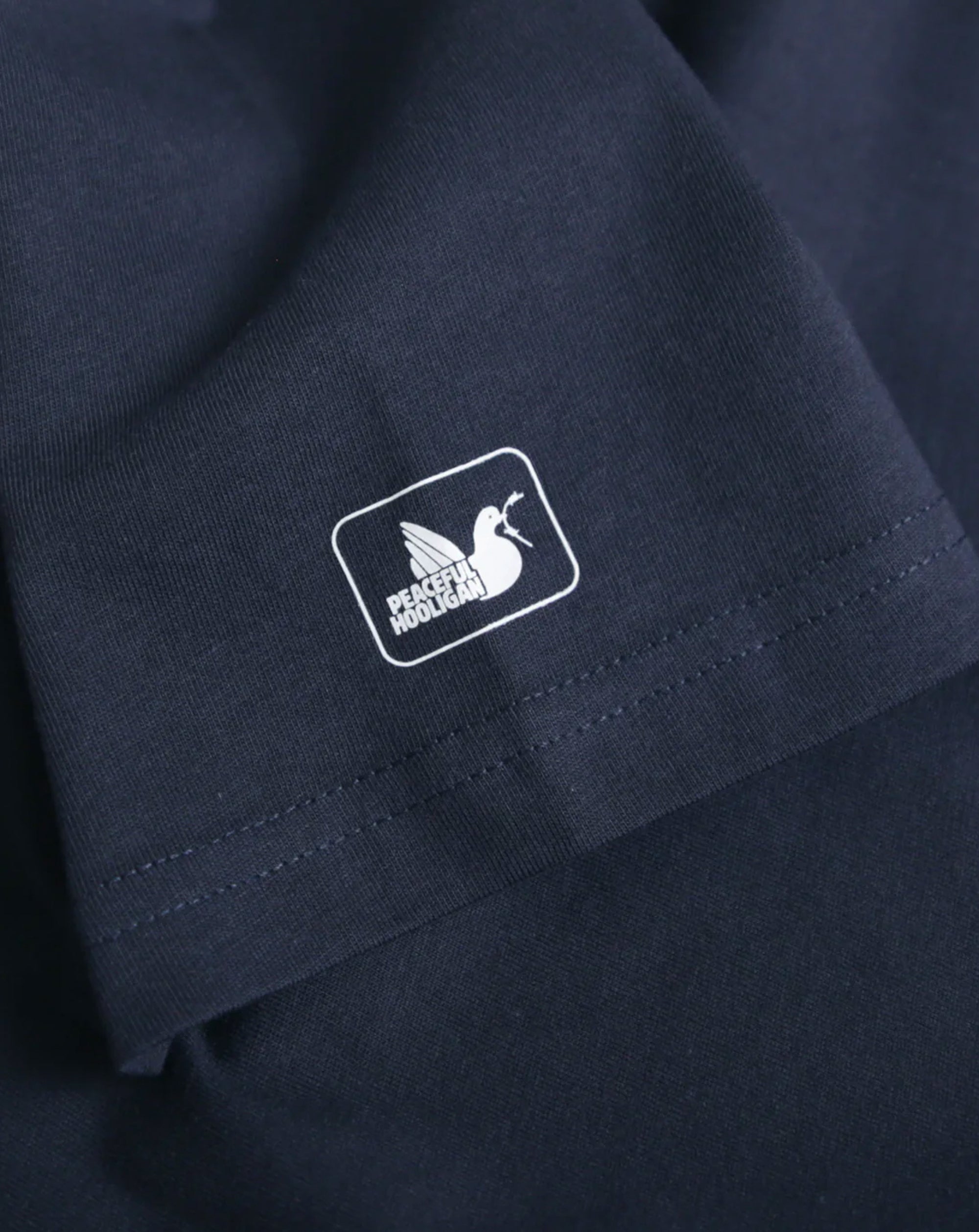 Peaceful Hooligan Oasis Live Forever T Shirt Navy