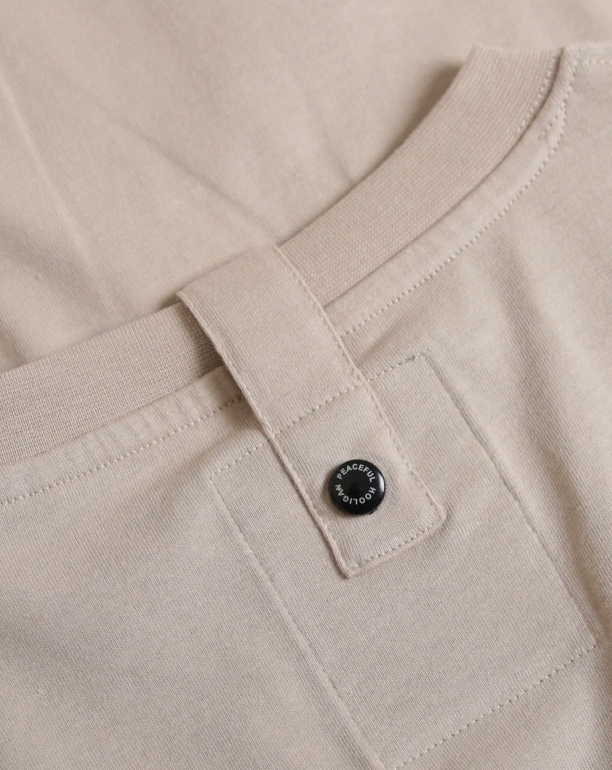 Peaceful Hooligan Oasis Live Forever T Shirt Stone