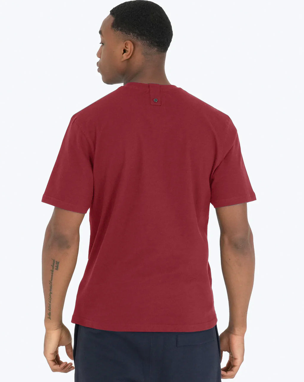 Peaceful Hooligan Oasis Poster Dove T Shirt Deep Red