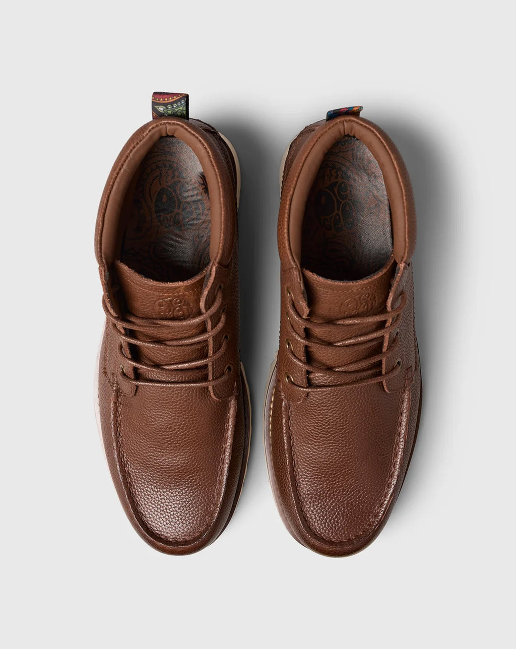 Pretty Green Ashby Boot Tumbled Leather TAN