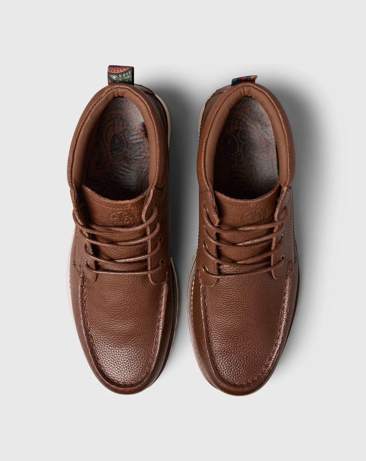 Pretty Green Ashby Boot Tumbled Leather TAN