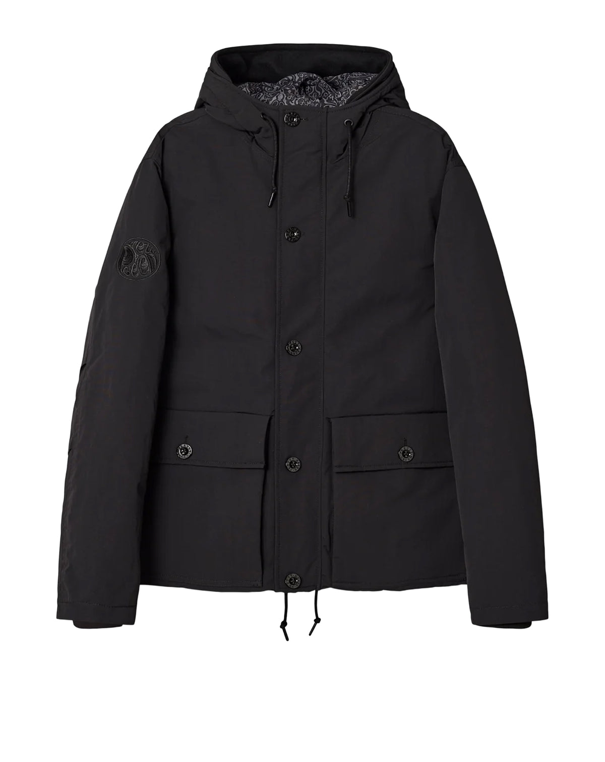 Pretty Green Coldwave Short Parka Jacket BLACK