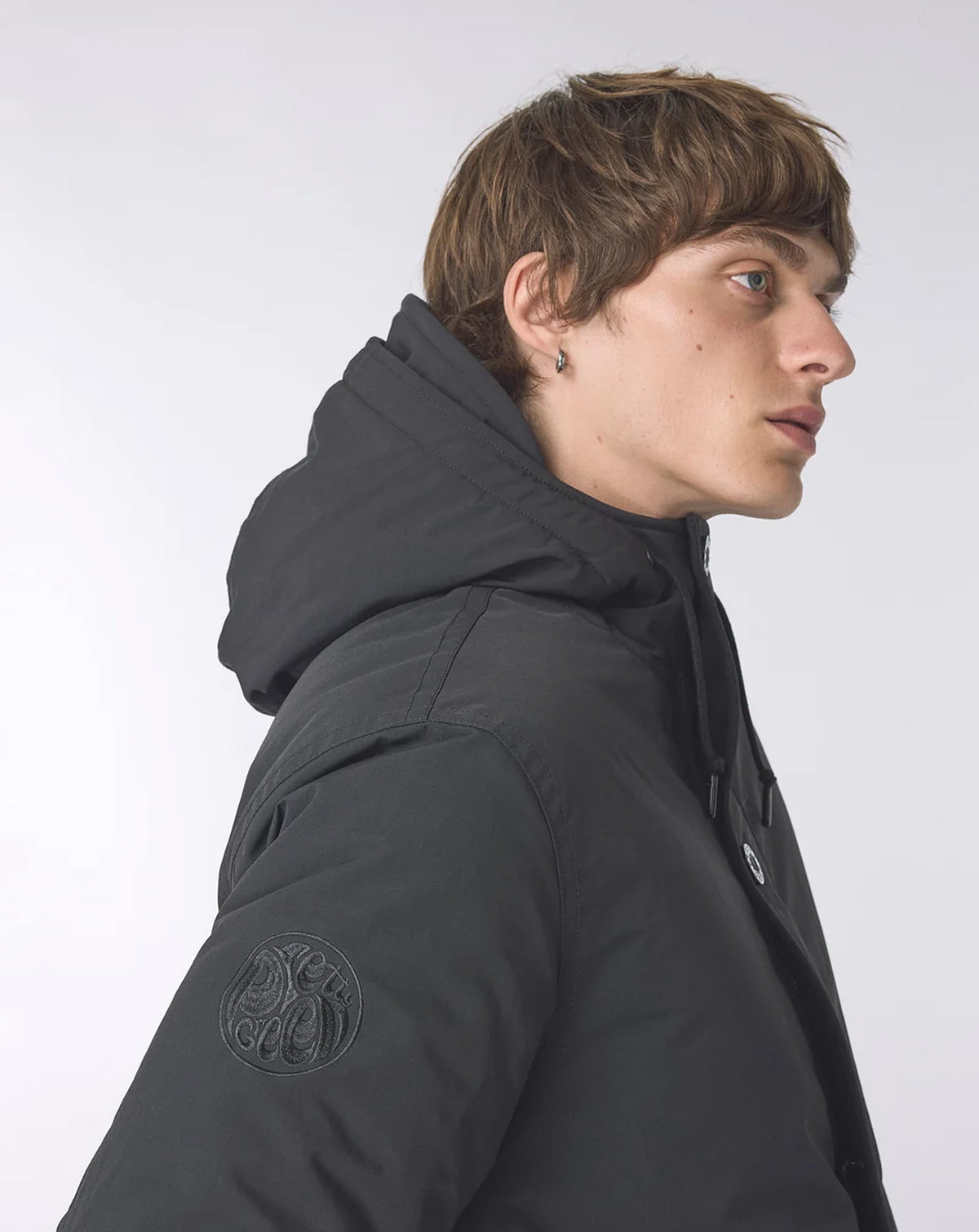Pretty Green Coldwave Short Parka Jacket BLACK