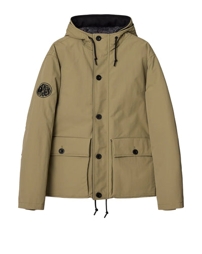Pretty Green Coldwave Short Parka Jacket KHAKI