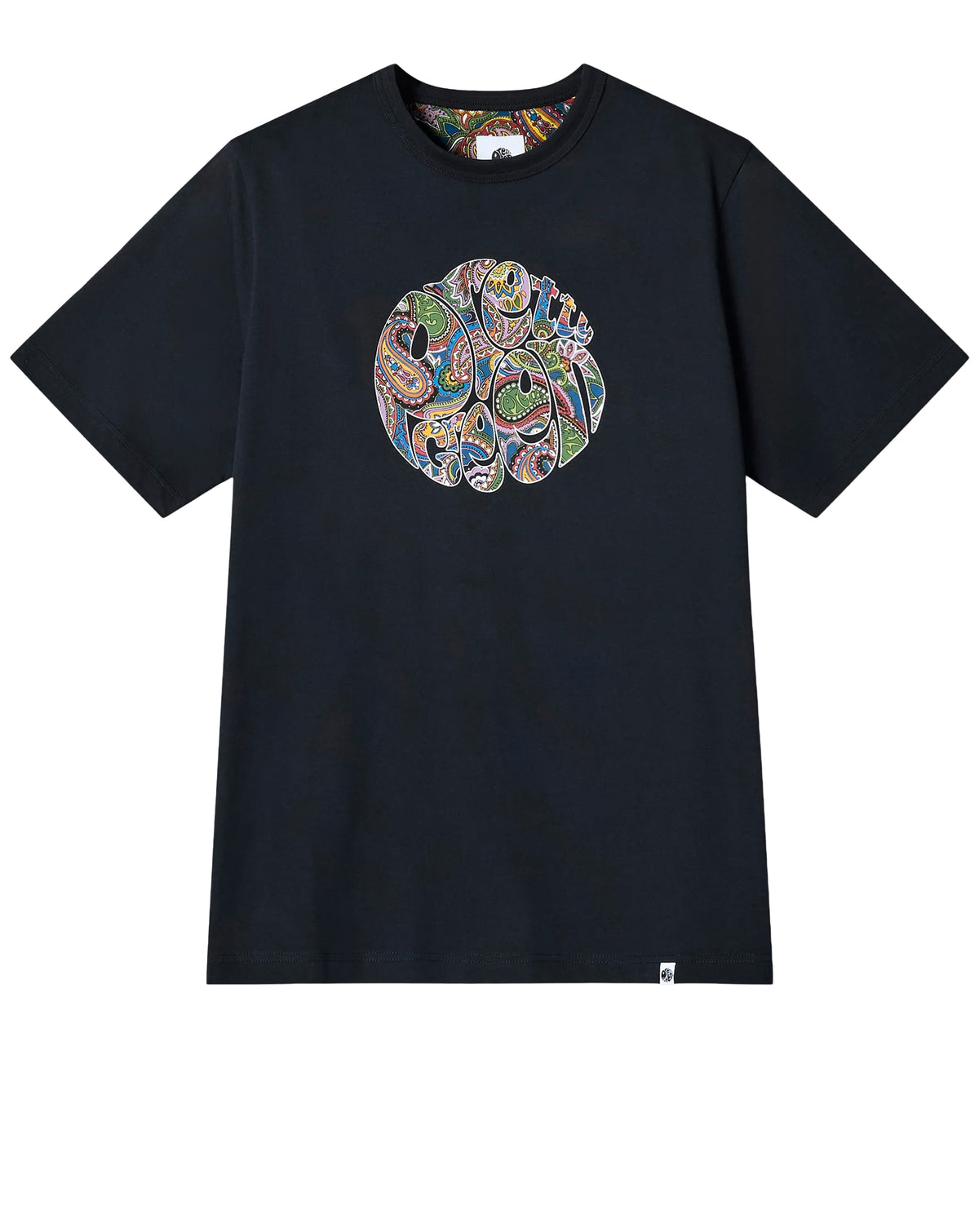Pretty Green House Paisley Logo T-Shirt BLACK