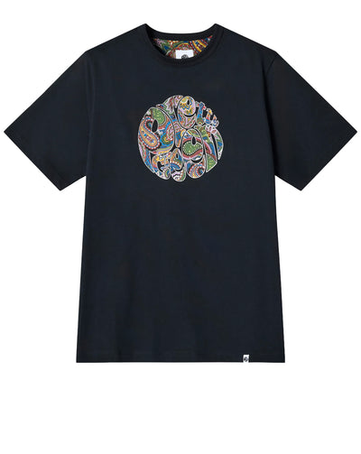 Pretty Green House Paisley Logo T-Shirt BLACK