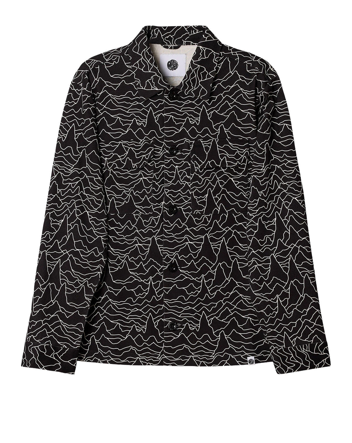 Pretty Green Pulsar Jacket with print BLACK