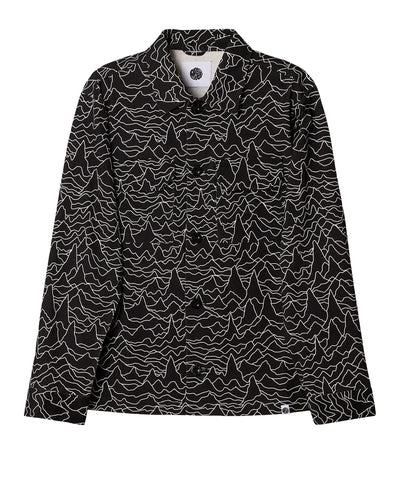 Pretty Green Pulsar Jacket with print BLACK