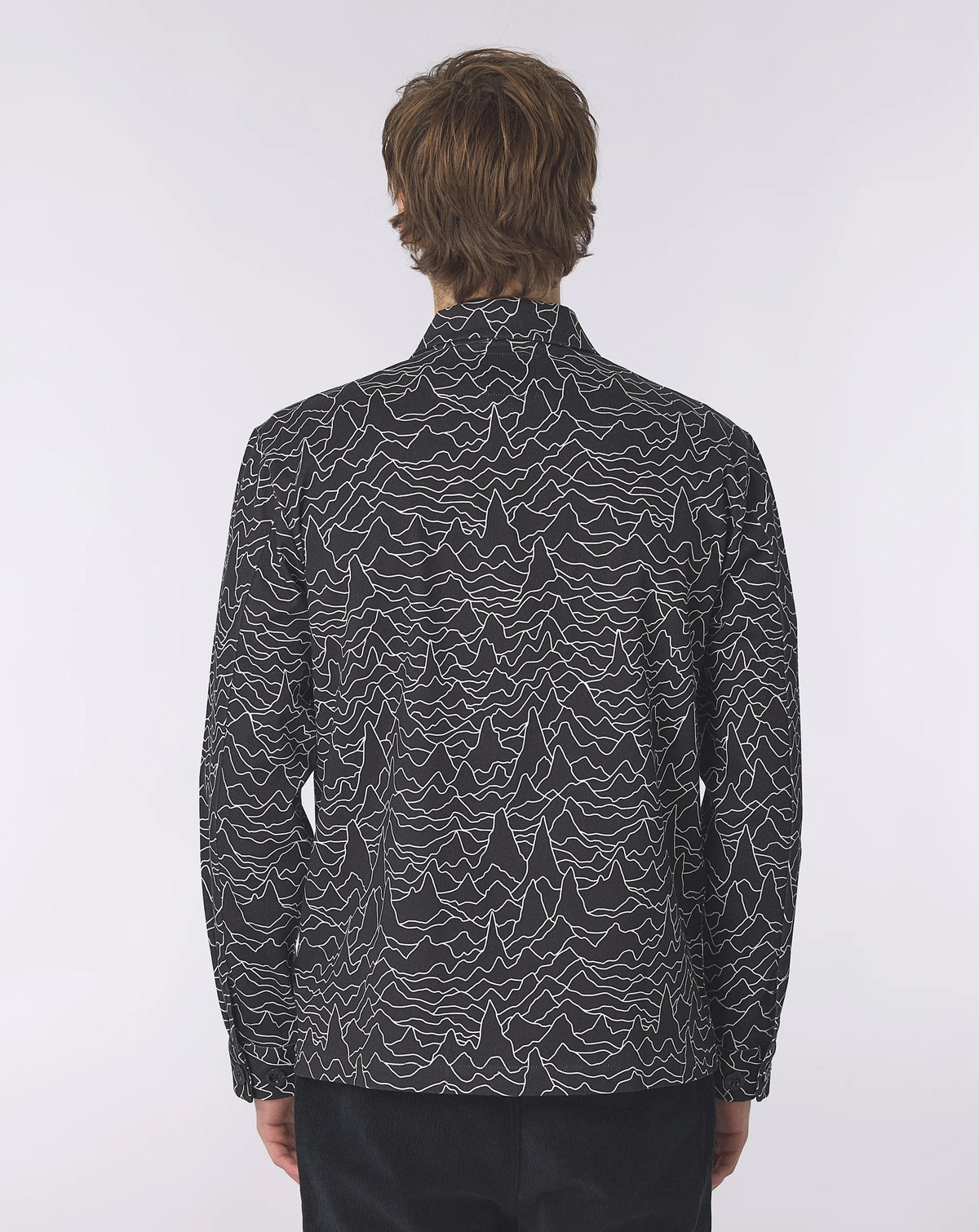Pretty Green Pulsar Jacket with print BLACK