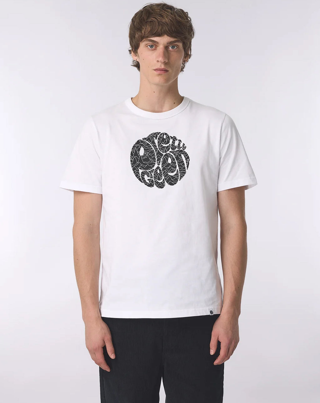 Pretty Green Pulsar Logo T Shirt WHITE