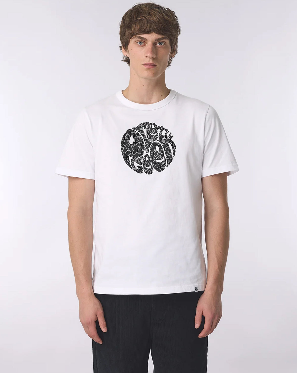 Pretty Green Pulsar Logo T Shirt WHITE