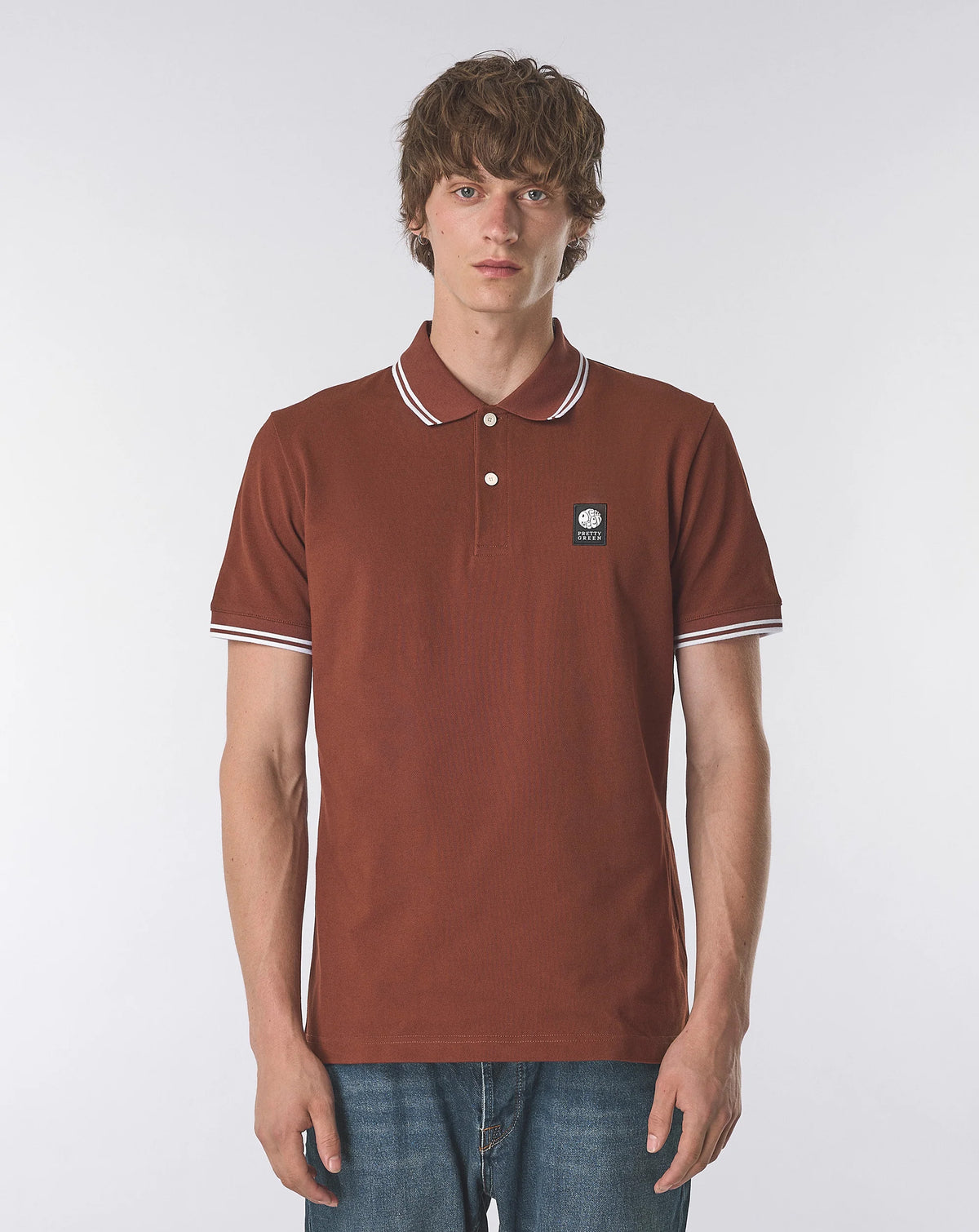 Pretty Green Rayner SS Polo Red